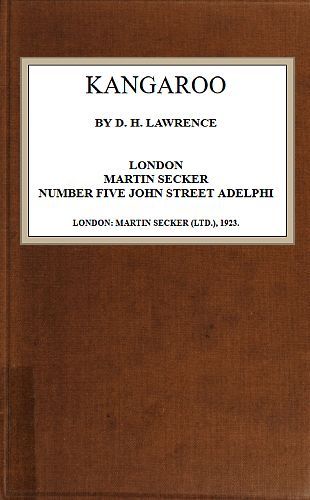 The Project Gutenberg Ebook Of Kangaroo,d. H. Lawrence (View 8 of 30)