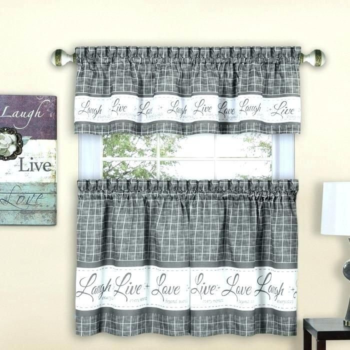 Tier Valances Country Style Cotton Kitchen Curtains And In Kitchen Curtain Tiers (View 44 of 50)