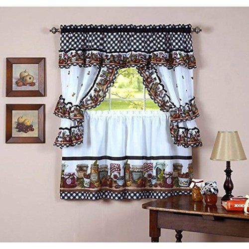 Top 17 Best Cottage Curtains – Top Decor Tips Inside Top Of The Morning Printed Tailored Cottage Curtain Tier Sets (Photo 7 of 50)