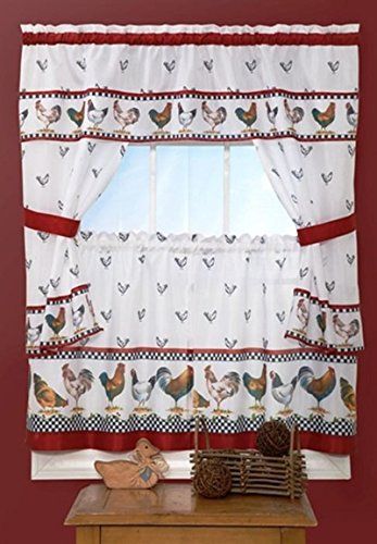 Top 17 Best Cottage Curtains – Top Decor Tips Intended For Traditional Two Piece Tailored Tier And Swag Window Curtains Sets With Ornate Rooster Print (View 46 of 50)