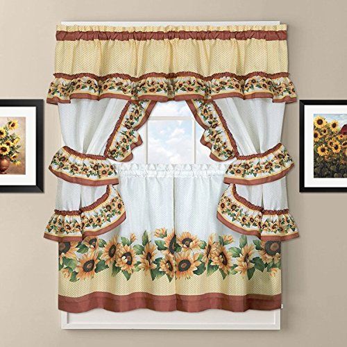 Top 20 Cabin Curtains – Top Decor Tips Regarding Traditional Tailored Tier And Swag Window Curtains Sets With Ornate Flower Garden Print (Photo 25 of 30)