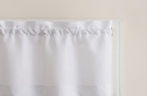 Top Of The Window Martine Rod Pocket Light Filtering 3 Piece Throughout Solid Microfiber 3 Piece Kitchen Curtain Valance And Tiers Sets (Photo 18 of 50)