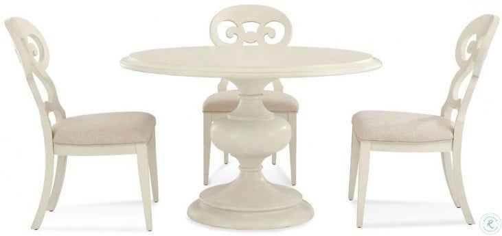 Trade Antique White Avery 48" Round Dining Table Regarding Trendy Avery Round Dining Tables (View 15 of 20)