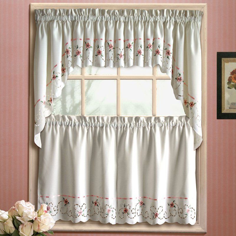United Curtain Rachael Kitchen Swag – Rch38tp | Products Pertaining To Cotton Lace 5 Piece Window Tier And Swag Sets (View 46 of 50)