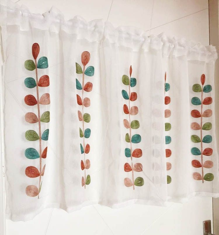 Us $15.0 |customized Small Coffee Curtain For Kitchen Half Window Valance  Curtain Rustic Kitchen Curtains Styles Cafe Short Panel Curtain In Curtains Inside Rustic Kitchen Curtains (Photo 26 of 30)