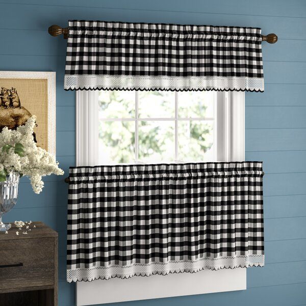 Valances For Kitchen | Wayfair Within Pintuck Kitchen Window Tiers (View 38 of 43)