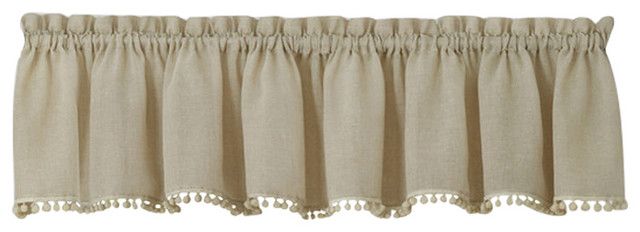 Wallace Window Curtain Valance 52"x14", Linen With Regard To Wallace Window Kitchen Curtain Tiers (View 25 of 29)