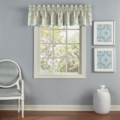 Waverly Felicite 50 In. W X 15 In. L Cotton Window Valance Inside Waverly Felicite Curtain Tiers (Photo 44 of 45)
