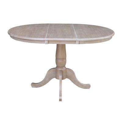 Weathered Gray Owen Pedestal Extending Dining Tables Pertaining To Well Known 36 In. X 48 In. X 30 In (View 14 of 30)