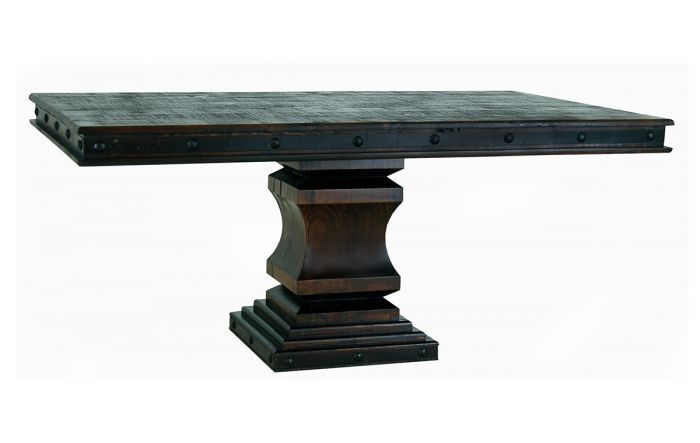 Well Known 72" Old West Pedestal Dining Table Inside West Dining Tables (Photo 30 of 30)