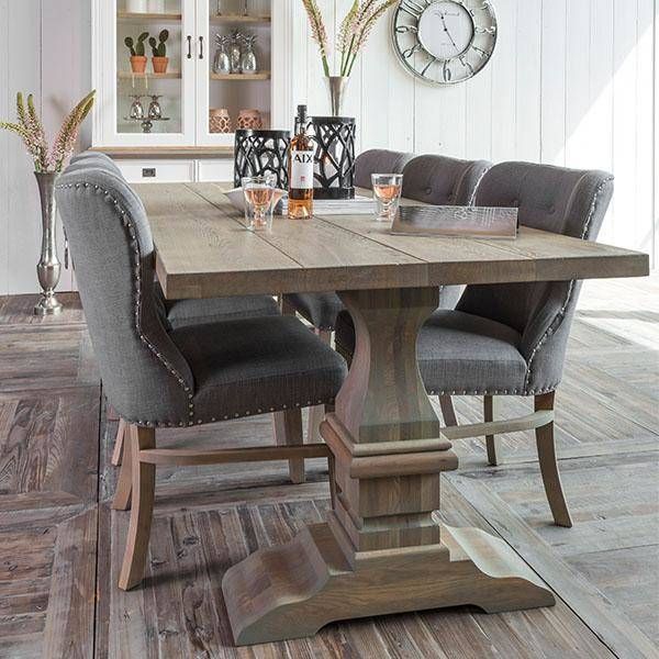 Well Known Oak Dining Table Room Furniture Modish Living Farmhouse And Intended For Modern Farmhouse Extending Dining Tables (Photo 24 of 30)