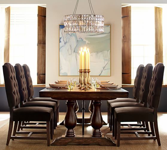 Featured Photo of 20 Collection of Rustic Brown Lorraine Extending Dining Tables