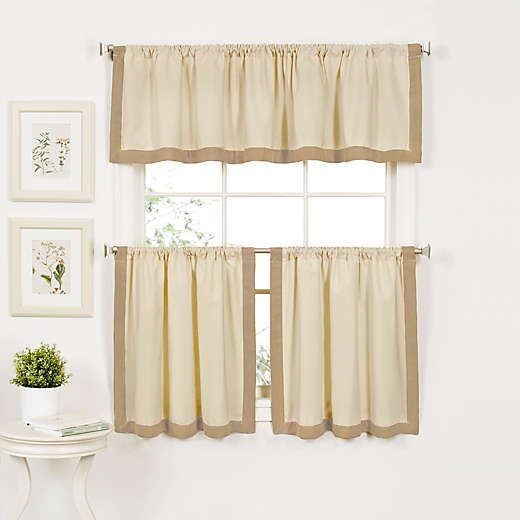 Wilton Window Curtain Tier Pairs | Rita | Kitchen Curtains With Oakwood Linen Style Decorative Window Curtain Tier Sets (Photo 6 of 30)