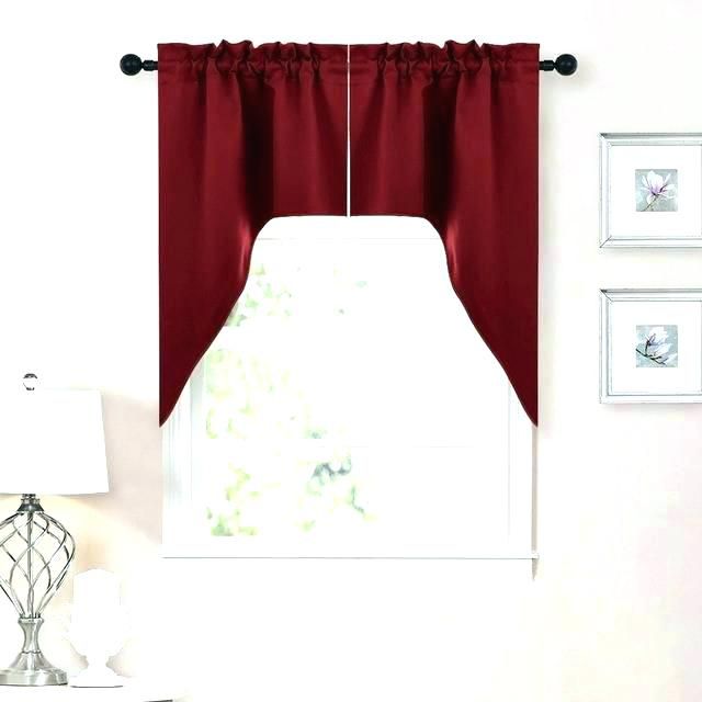 Window Swag Victory Swag Window Valances – Newufitness With Regard To Traditional Two Piece Tailored Tier And Valance Window Curtains (View 34 of 50)