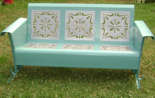 1960's Porch Glider – Absolutely The Best Piece Of Furniture In Black Steel Patio Swing Glider Benches Powder Coated (View 19 of 20)