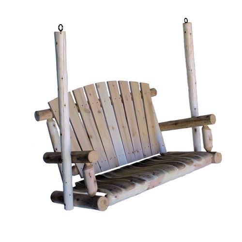 2 Person Natural Cedar Wood Outdoor Swing Within 3 Person Natural Cedar Wood Outdoor Swings (Photo 1 of 20)