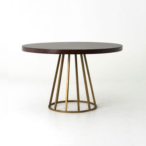 2019 Black Top  Large Dining Tables With Metal Base Copper Finish Intended For Brass Dining Table Base – Google Search (Photo 10 of 20)