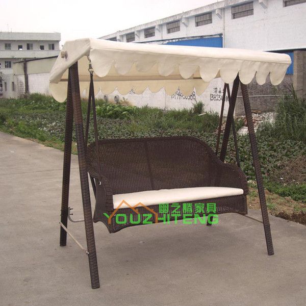 2019 Outdoor Balcony Hammock Rocking Cradle Swing Chairs Outdoor Leisure  Outdoor Garden Patio Rattan Double Lounger From Grenda288, $511.49 | Pertaining To Garden Leisure Outdoor Hammock Patio Canopy Rocking Chairs (Photo 18 of 20)