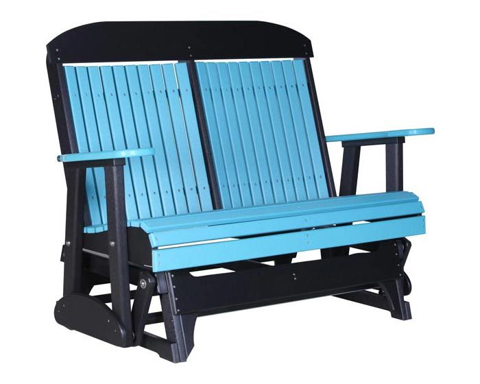4' Classic Style 2 Person Glider Bench Regarding Classic Glider Benches (Photo 8 of 20)