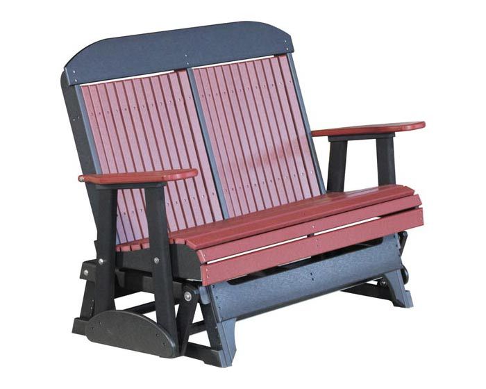 4' Classic Style 2 Person Glider Bench Throughout Classic Glider Benches (Photo 5 of 20)