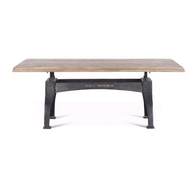 78" L Iron Dining Table Industrial Metal Base Solid Hand Intended For Trendy Iron Dining Tables With Mango Wood (View 7 of 20)