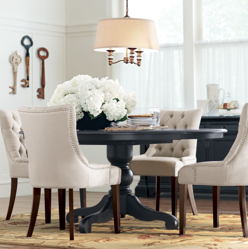 A Round Dining Table Makes For More Intimate Gatherings With Most Popular Transitional 4 Seating Square Casual Dining Tables (Photo 13 of 20)