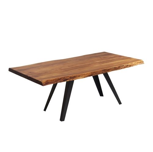 Acacia Dining Tables With Black Rocket Legs Regarding Most Recently Released Acacia Live Edge 72'' Dining Table With Black Rocket Legs (Photo 1 of 20)