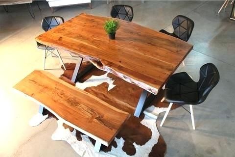 Acacia Dining Tables With Black X Legs Pertaining To Trendy Acacia Dining Table Canada – Spsbreazaph (View 12 of 20)
