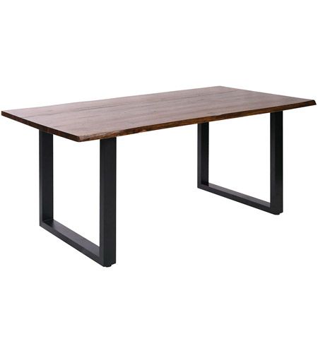 Acacia Dining Tables With Black X Legs Throughout Most Popular Stein World 16990 Fleming 71 X 35 Inch Living Edge Acacia Wood/natural  Stain/black Metal Dining Table (Photo 14 of 20)