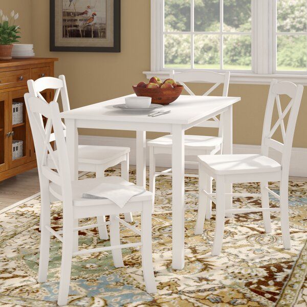 Acacia Wood Medley Medium Dining Tables With Metal Base Regarding Widely Used Colfax 5 Piece (View 19 of 20)
