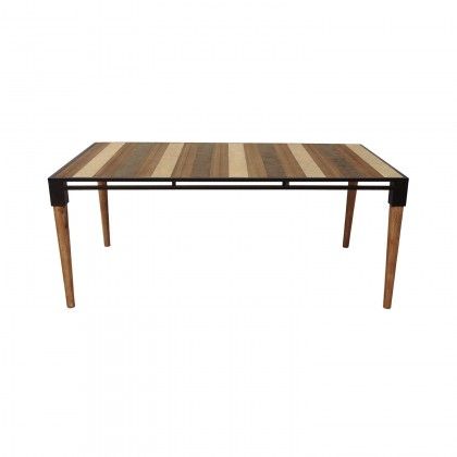 Featured Photo of 20 Collection of Acacia Wood Medley-medium Dining Tables with Metal Base