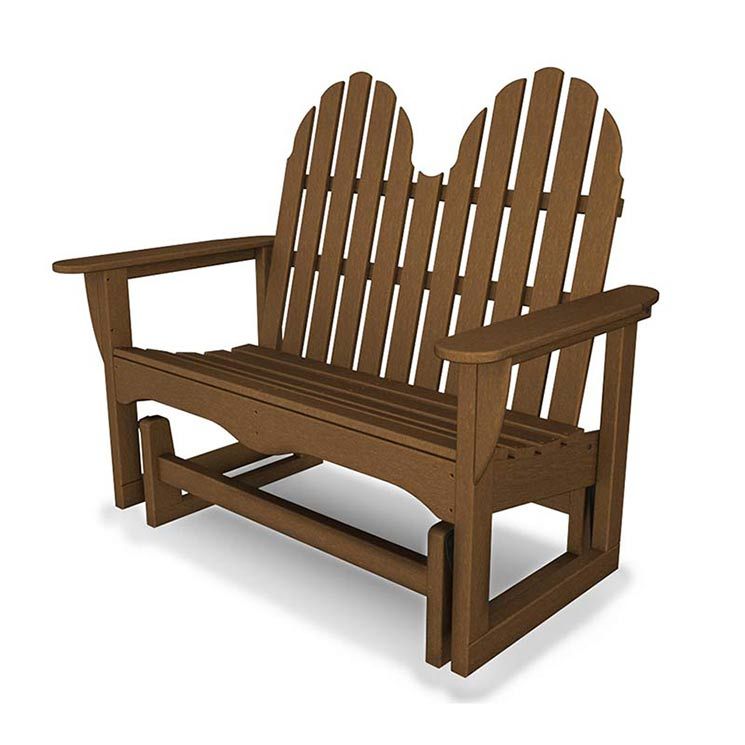 Adirondack Glider Bench For Outdoor Patio Swing Glider Bench Chairs (View 16 of 20)