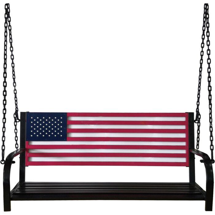 American Flag Porch Swing In American Flag Porch Swings (Photo 4 of 20)