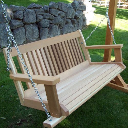 Arianna Hardwood Hanging Porch Swing With Stand Inside Hardwood Hanging Porch Swings With Stand (Photo 5 of 20)