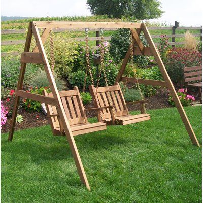 Arianna Hardwood Hanging Porch Swing With Stand | Stuhl Within Hardwood Hanging Porch Swings With Stand (View 4 of 20)