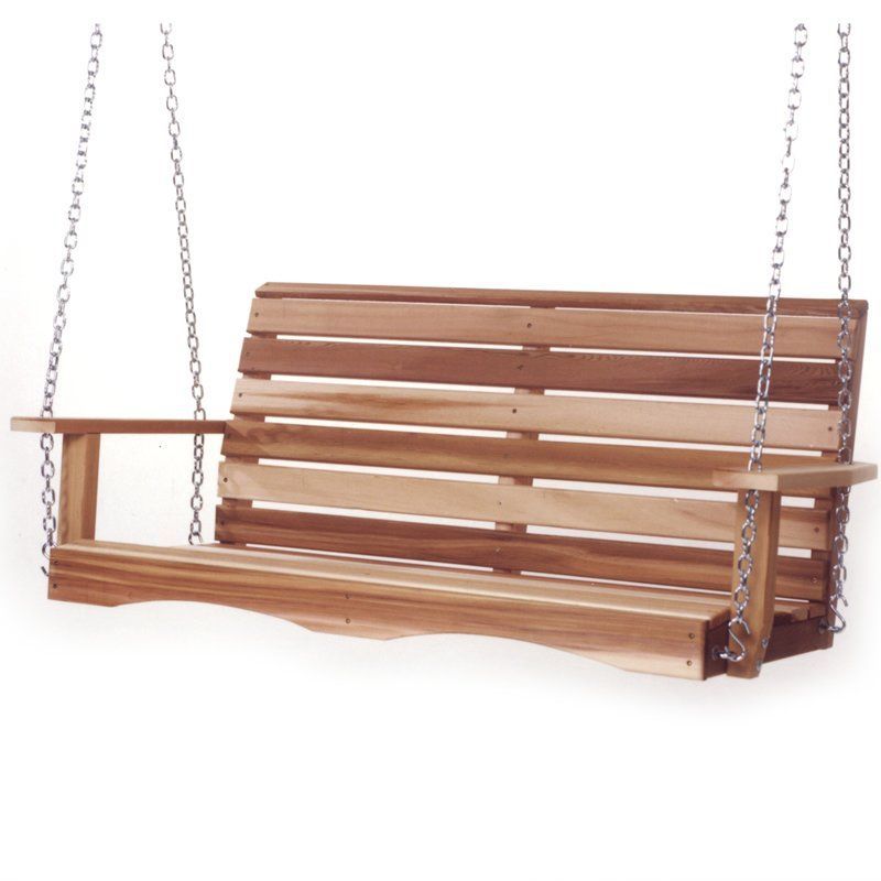 Arianna Hardwood Hanging Porch Swing With Stand | Terrassen With Hardwood Hanging Porch Swings With Stand (View 7 of 20)