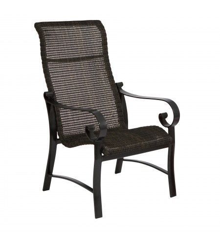 Belden Woven High Back Dining Arm Chair | Dining Arm Chair In Woven High Back Swivel Chairs (View 14 of 20)