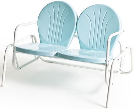 20 Best Ideas of Outdoor Retro Metal Double Glider Benches