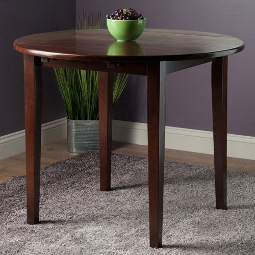 Best And Newest Clayton Transitional 4 Seating Casual Dining Table – Walnut Regarding Transitional Antique Walnut Drop Leaf Casual Dining Tables (View 10 of 20)