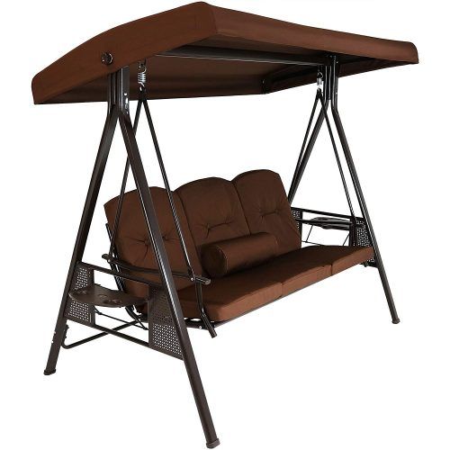 Best Patio Swings In 2020 Review With Regard To 3 Person Brown Steel Outdoor Swings (Photo 9 of 20)