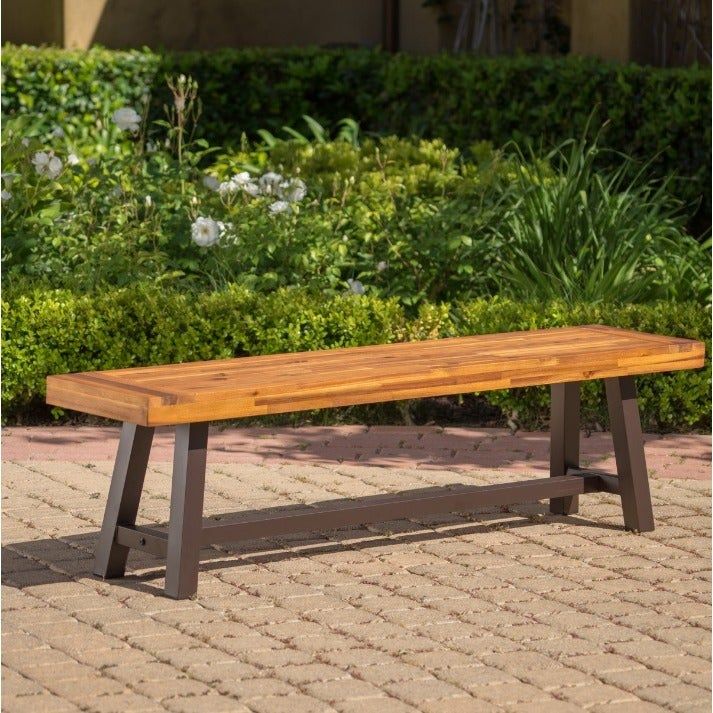 Buy Wood Outdoor Benches Online At Overstock | Our Best In Wood Garden Benches (Photo 19 of 20)