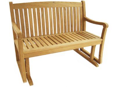 Classic Teak Glider Benches For Classic Glider Benches (Photo 6 of 20)