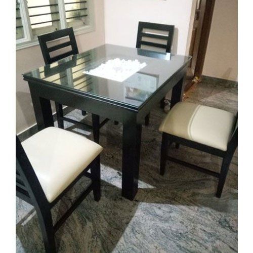Contemporary 4 Seating Oblong Dining Tables For Widely Used 4 Seater Wooden Dining Table Set (View 7 of 20)