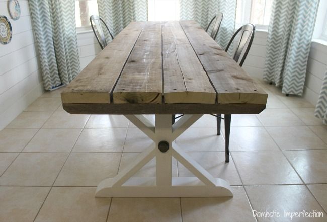 Current Rustic Picnic Style Dining Table – Domestic Imperfection With Large Rustic Look Dining Tables (View 8 of 20)