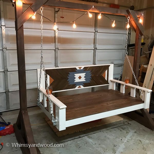 Daybed Porch Swing Bench – Diy Tutorial  Whimsy And Wood Throughout Day Bed Porch Swings (View 7 of 20)