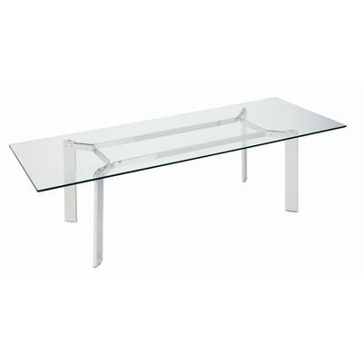 Dining Tables With Brushed Stainless Steel Frame Throughout Well Liked Nuevo Cross Dining Table $1, (View 10 of 20)