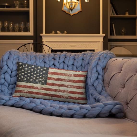 Distressed American Flag Basic Throw Pillow Rectangle Old Glory Porch Swing For American Flag Porch Swings (Photo 16 of 20)