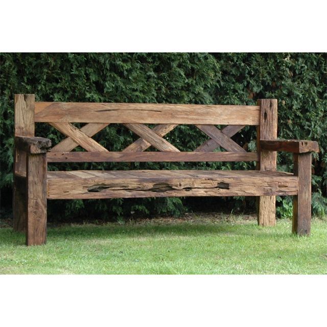 ➤rustic Outdoor Bench 8 Outdoor Bencheswww In Wood Garden Benches (View 5 of 20)