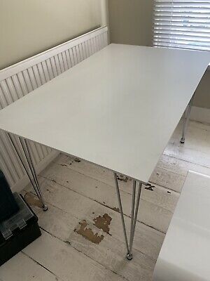 Eames Style Dining Tables With Chromed Leg And Tempered Glass Top In Latest John Lewis Dining Table White Lacquered Table Top Chrome (Photo 20 of 20)