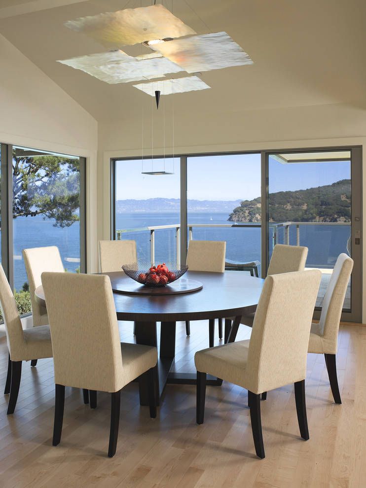 Famous 8 Seater Wood Contemporary Dining Tables With Extension Leaf With Regard To Expandable Round Dining Table Room Contemporary Architect (View 12 of 20)